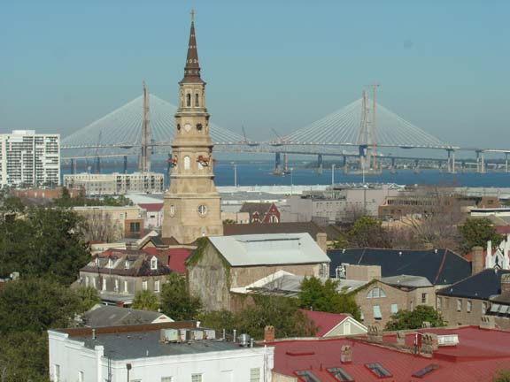 Charleston SC skyline and bridge